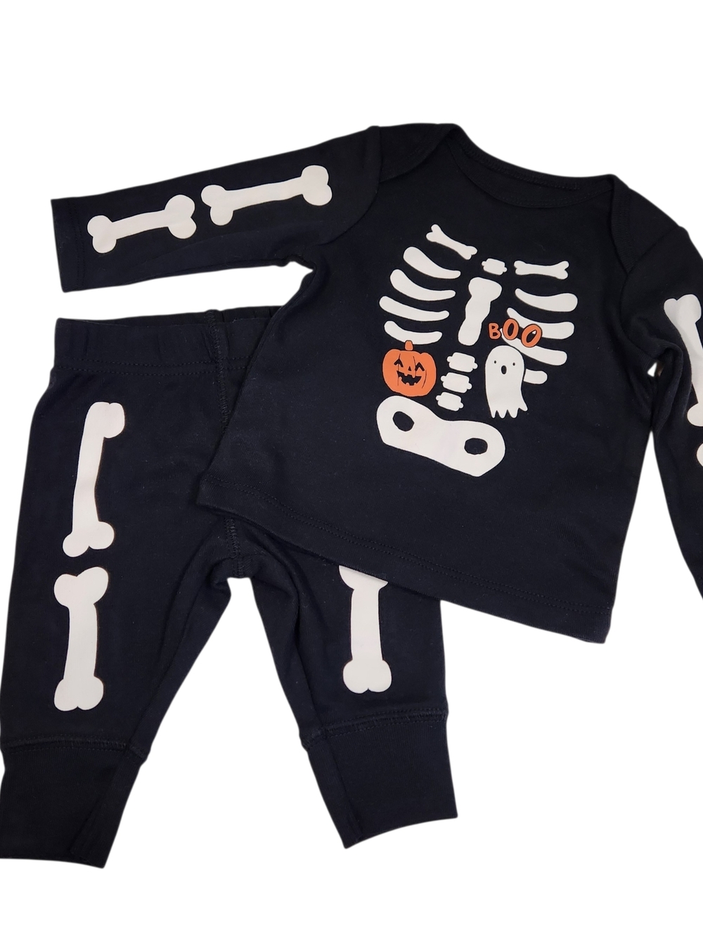 Carter's Boys Halloween Outfit Skeleton Ghost Pumpkin
